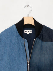 The Veda Denim Bomber Jacket - Large