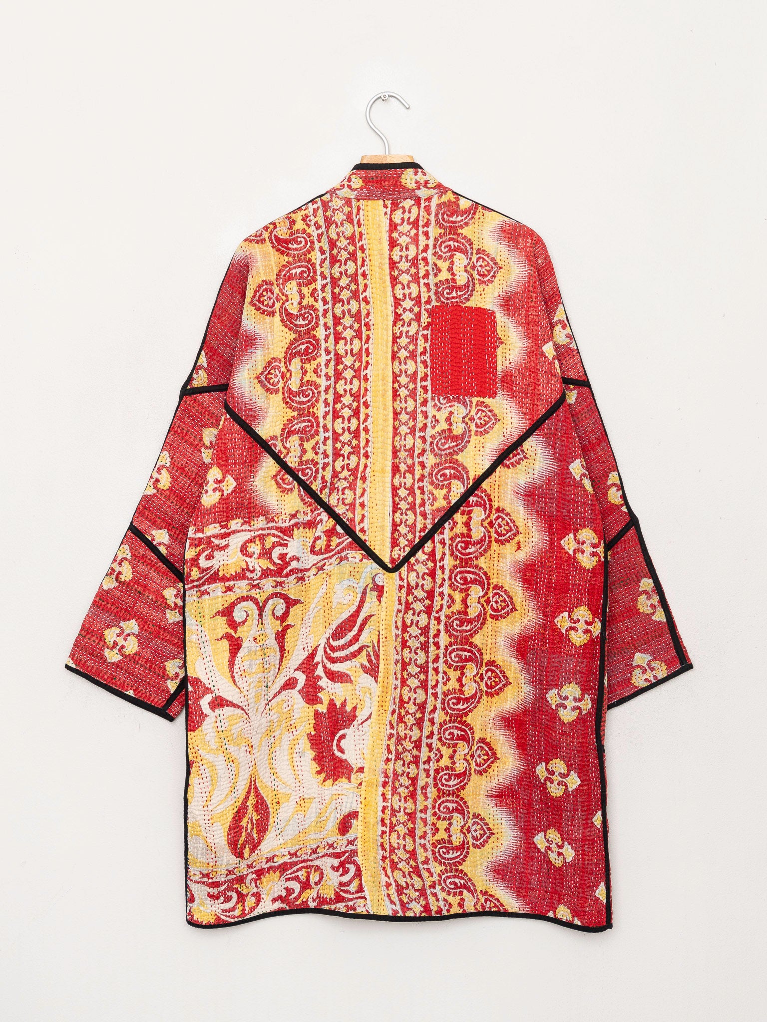 The Sai Quilted Patchwork Kantha Coat
