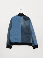 The Veda Denim Bomber Jacket - Large