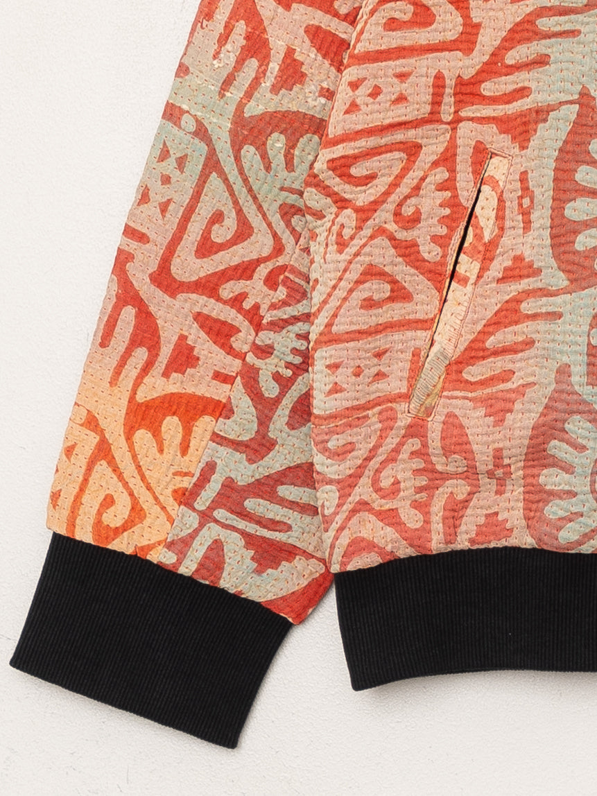 The Veda Quilted One-of-a-Kind Bomber Jacket - Medium