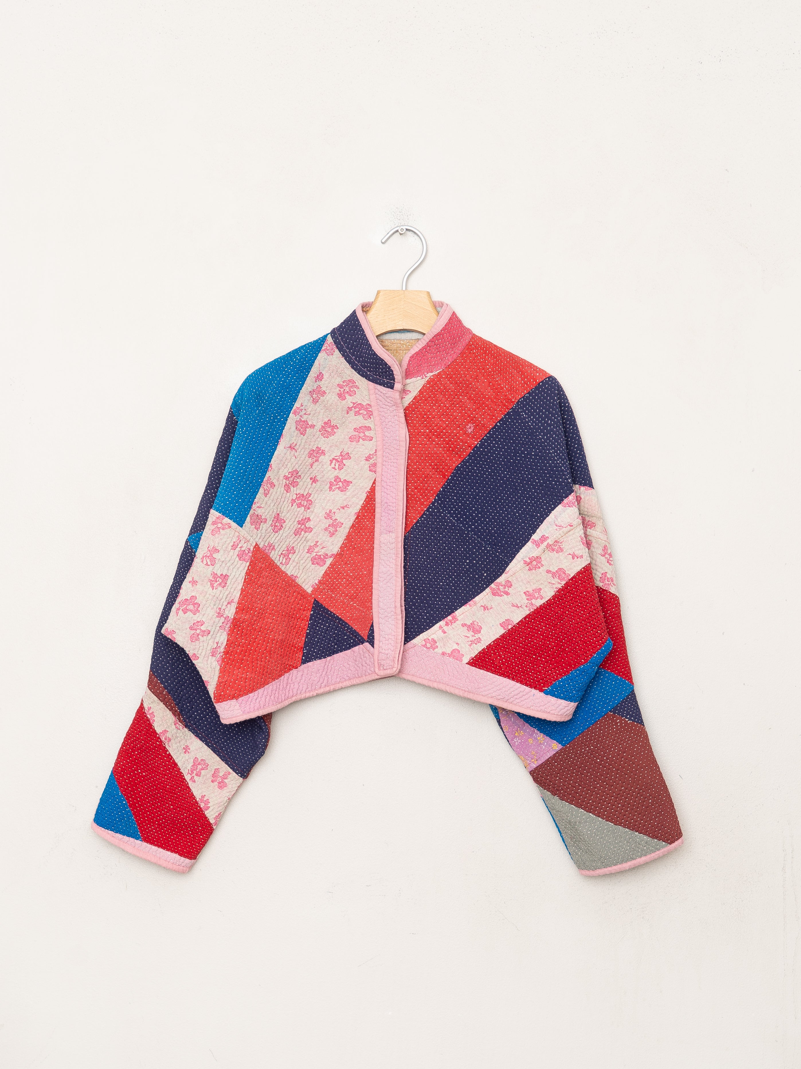 The Kaira Cropped Quilted Patchwork Kantha Jacket Wholesale