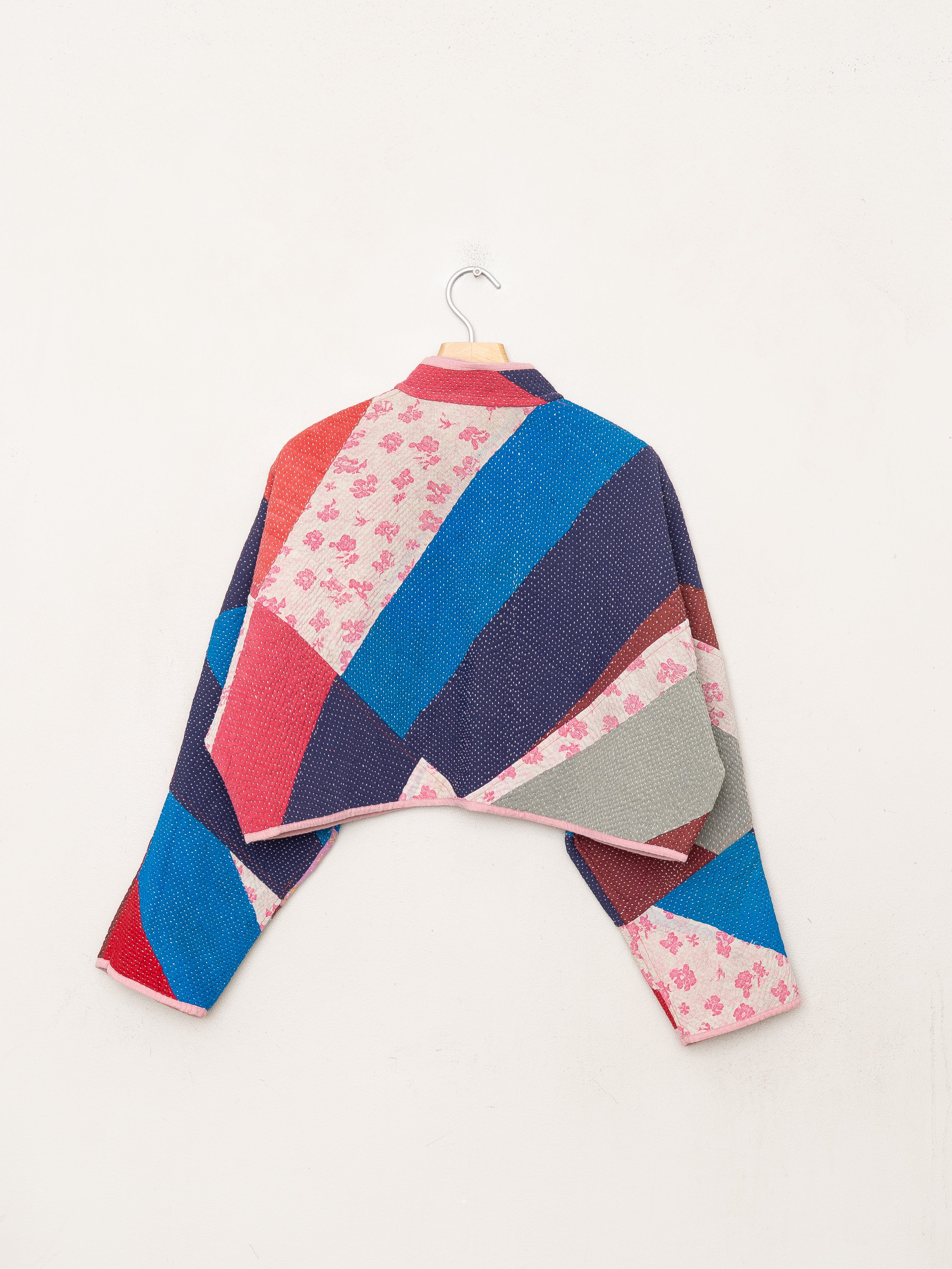 The Kaira Cropped Quilted Patchwork Kantha Jacket Wholesale