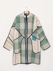 The Sai Quilted Patchwork Kantha Coat