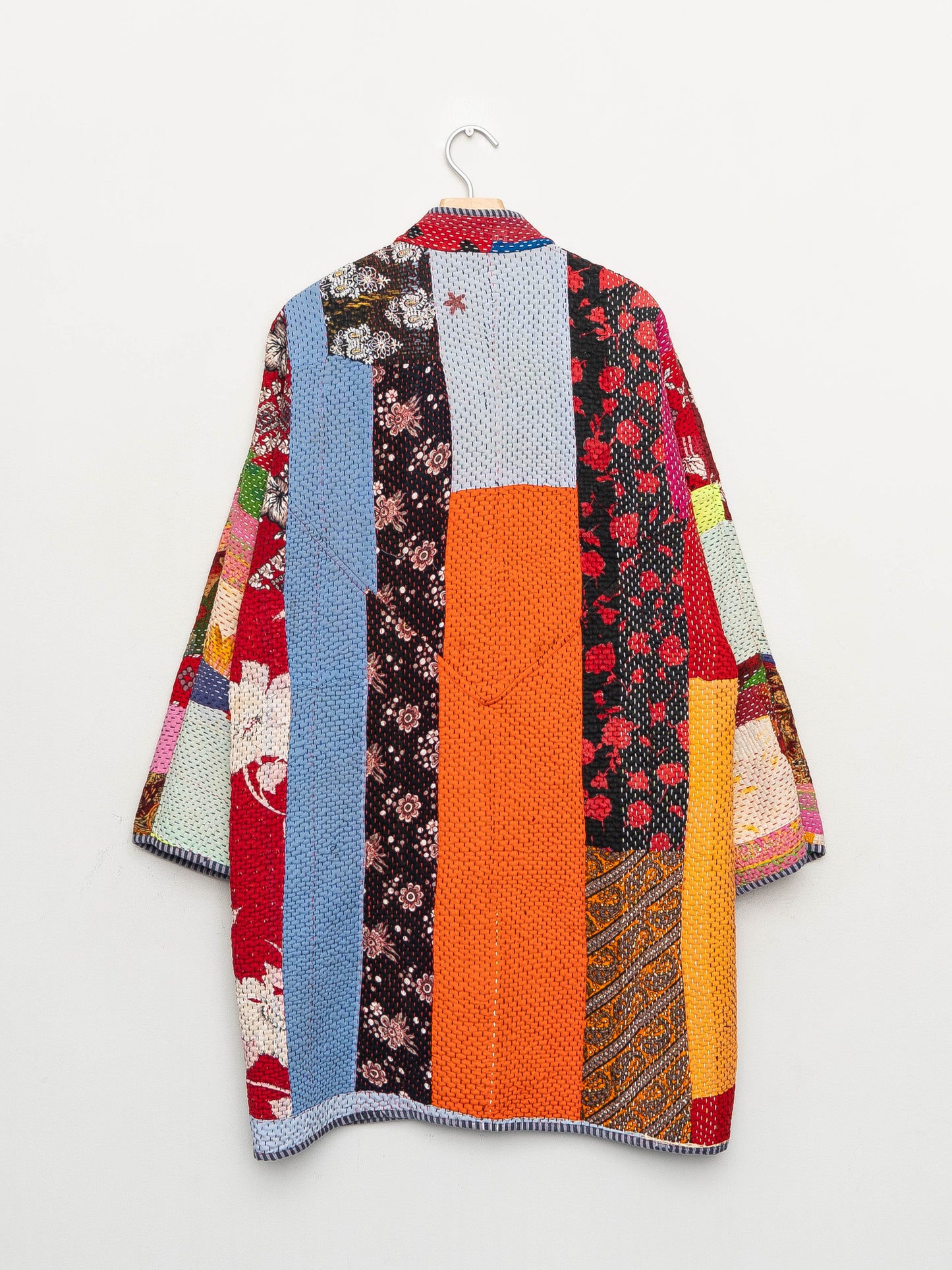 The Sai Quilted Patchwork Kantha Coat