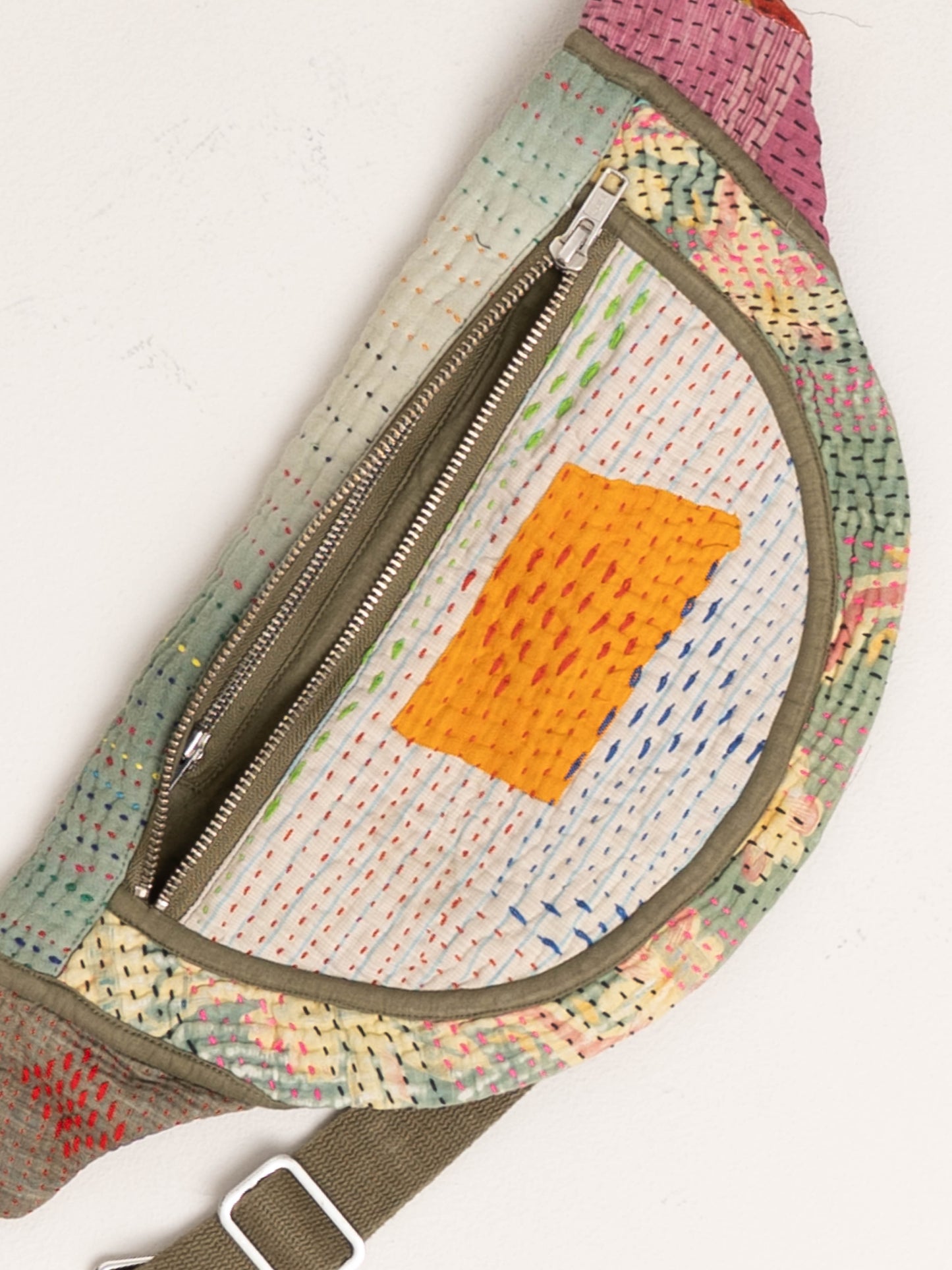 The Faiza Quilted Kantha Belt Bag