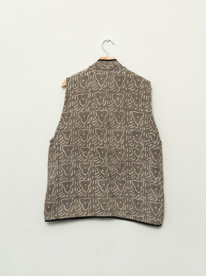 The Ladhiya Quilted Plant Dyed Kantha Vest