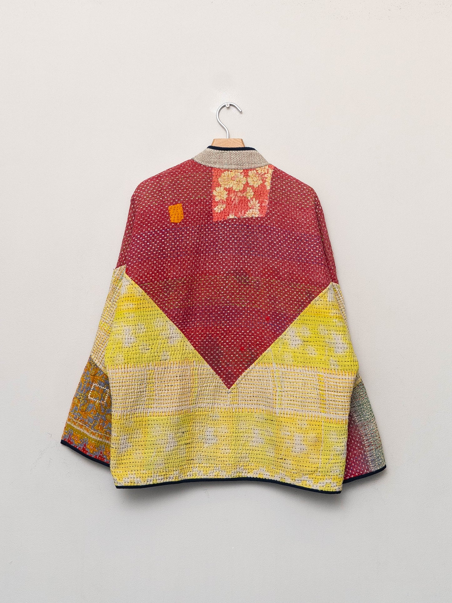 The Ladhiya Quilted Patchwork Kantha Jacket