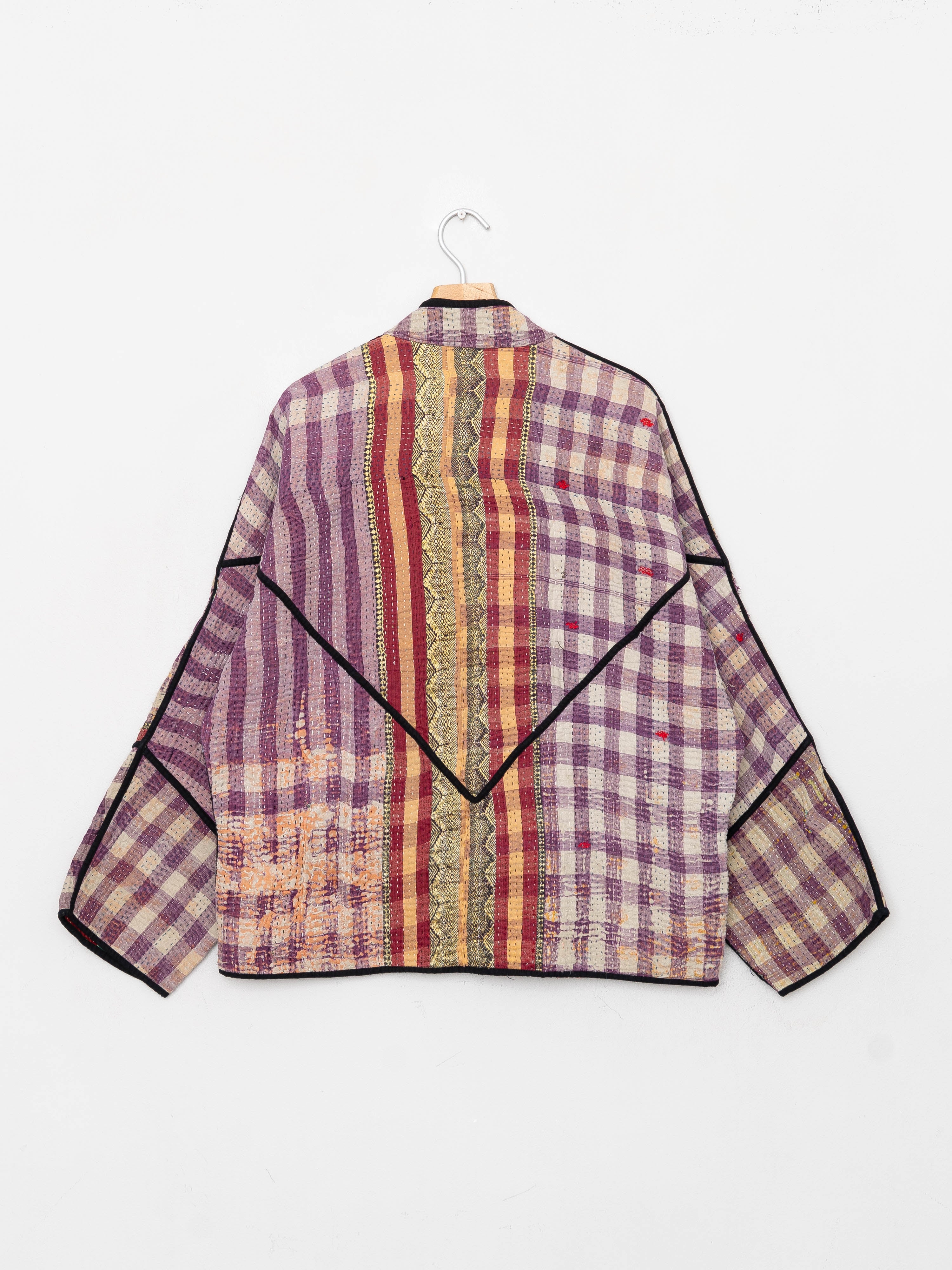 The Ladhiya Quilted Patchwork Kantha Jacket