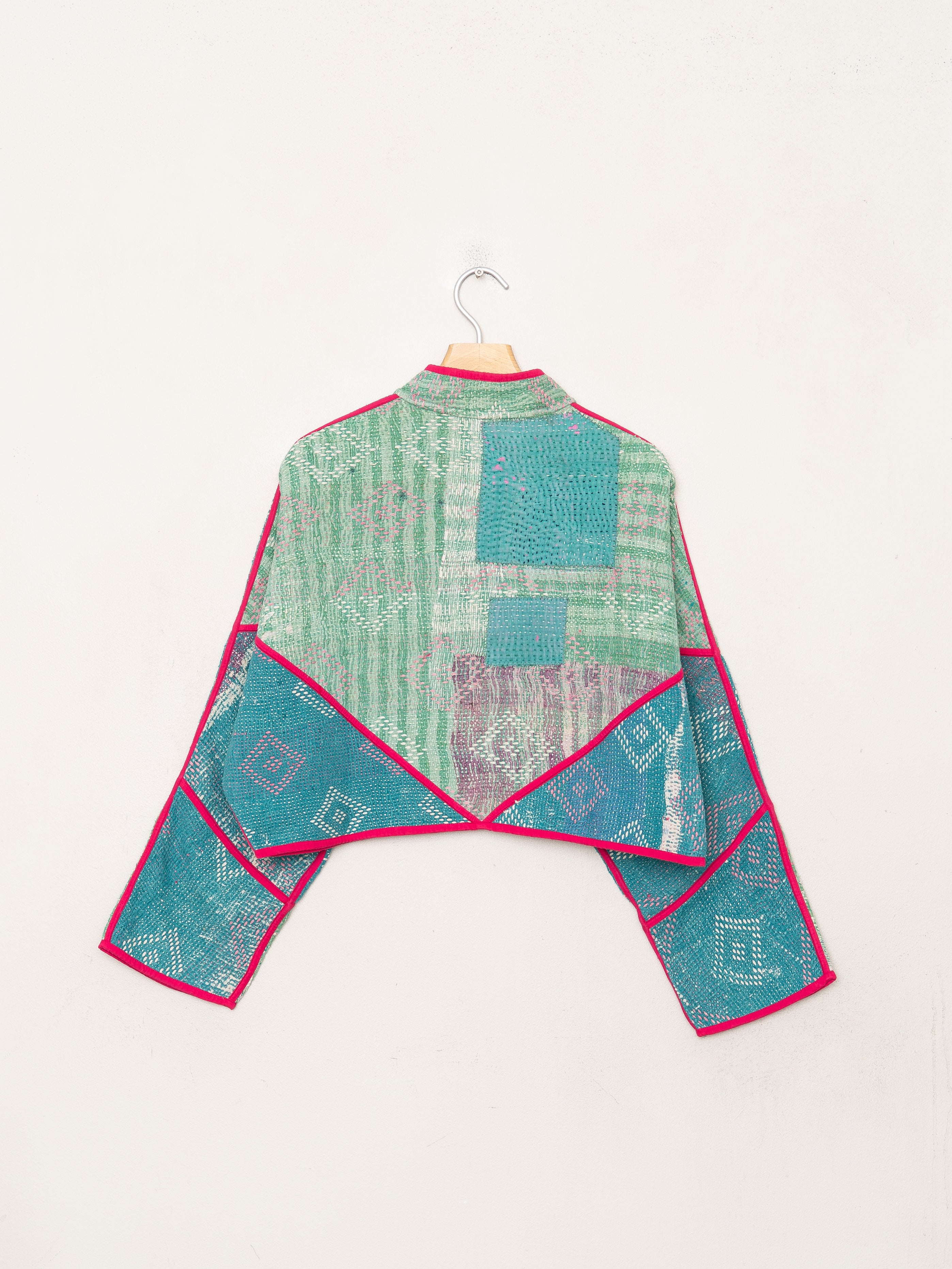 The Kaira Cropped Quilted Patchwork Kantha Jacket Wholesale