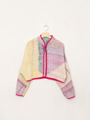 The Kaira Cropped Quilted Patchwork Kantha Jacket Wholesale