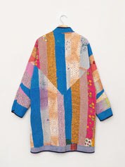 The Sai Quilted Patchwork Kantha Coat
