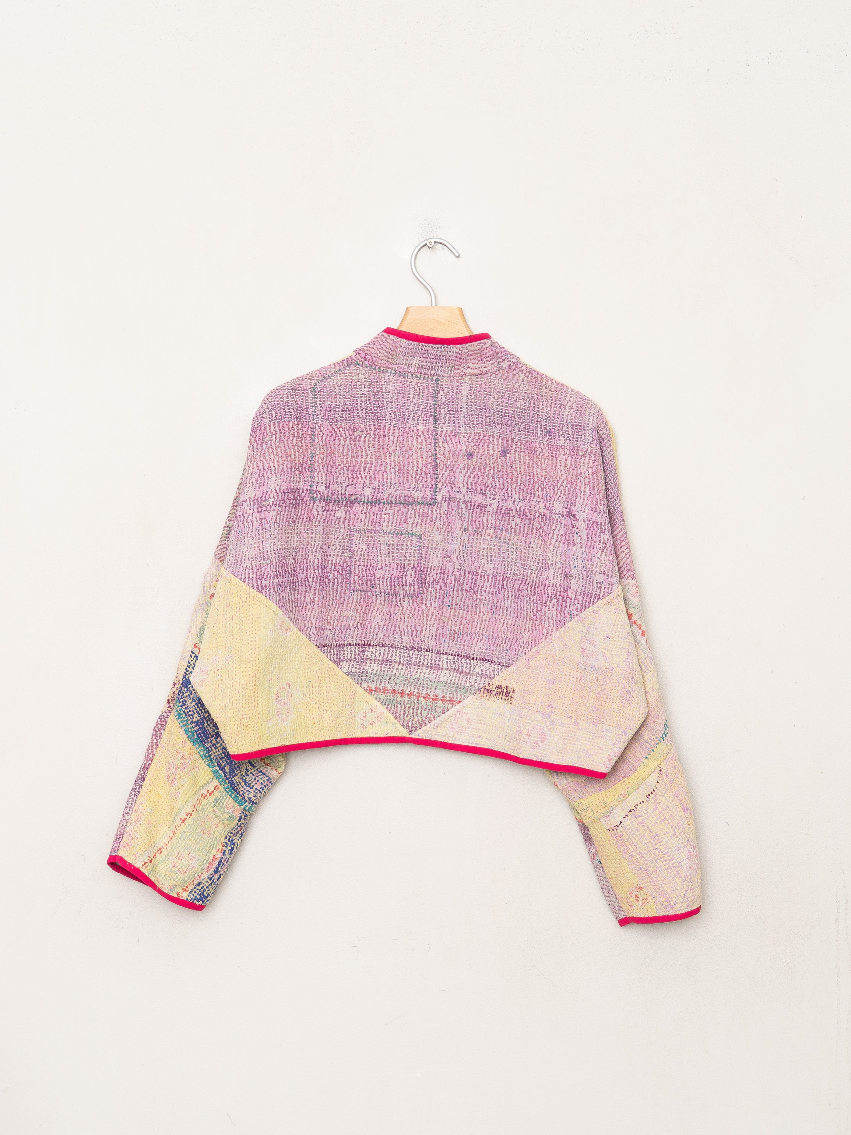 The Kaira Cropped Quilted Patchwork Kantha Jacket Wholesale