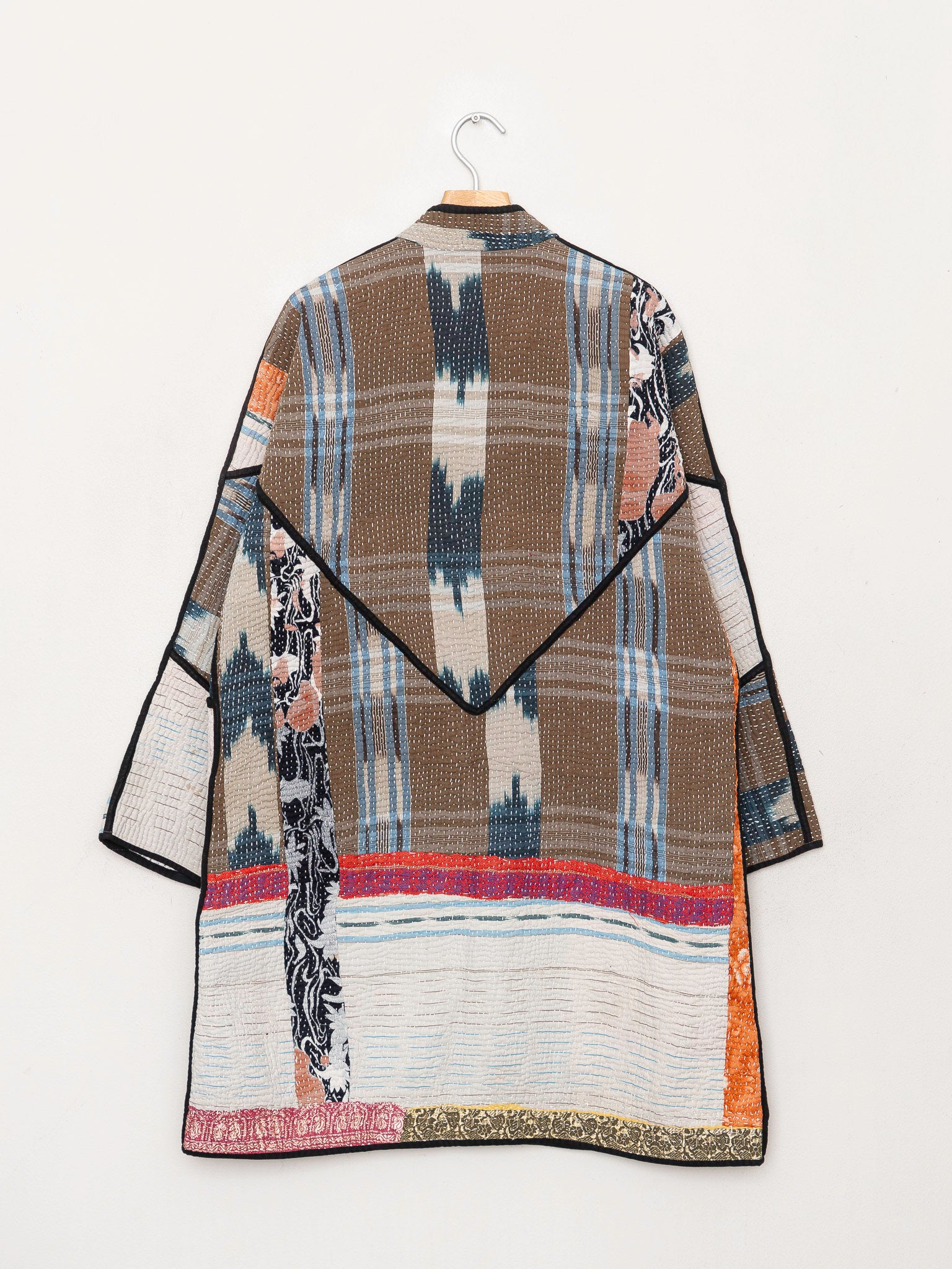 The Sai Quilted Patchwork Kantha Coat