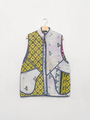 The Ladhiya Quilted Patchwork Kantha Vest