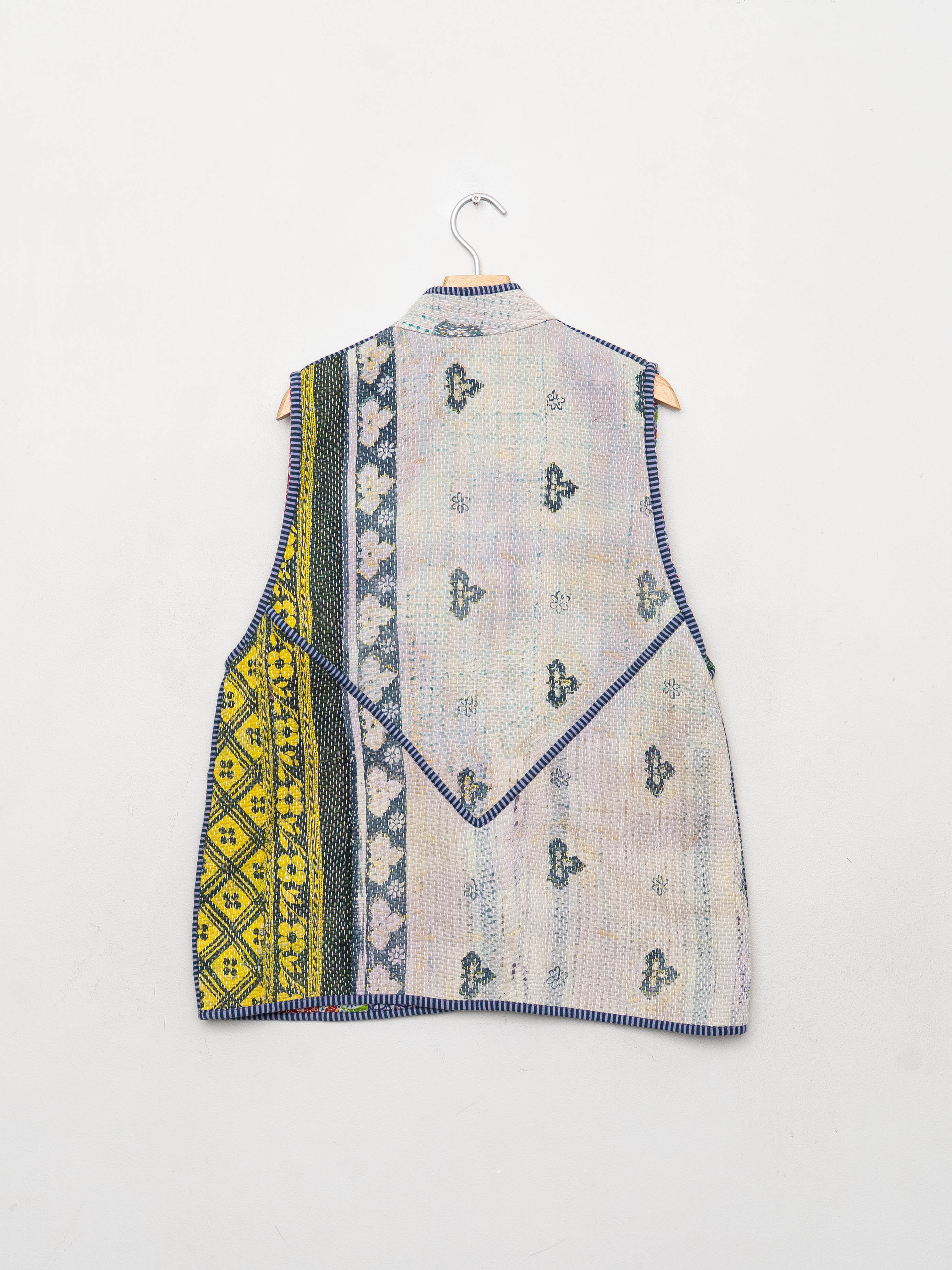 The Ladhiya Quilted Patchwork Kantha Vest