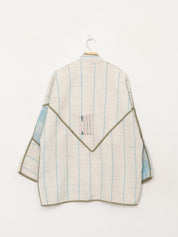 The Narmada Quilted Patchwork Kantha Jacket