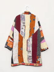 The Sai Quilted Patchwork Kantha Coat
