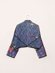 The Kaira Cropped Quilted Patchwork Kantha Jacket Wholesale