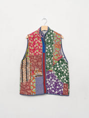 The Ladhiya Quilted Patchwork Kantha Vest