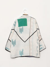 The Narmada Quilted Patchwork Kantha Jacket