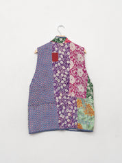 The Ladhiya Quilted Patchwork Kantha Vest
