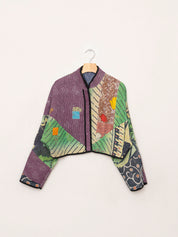 The Kaira Cropped Quilted Patchwork Kantha Jacket Wholesale