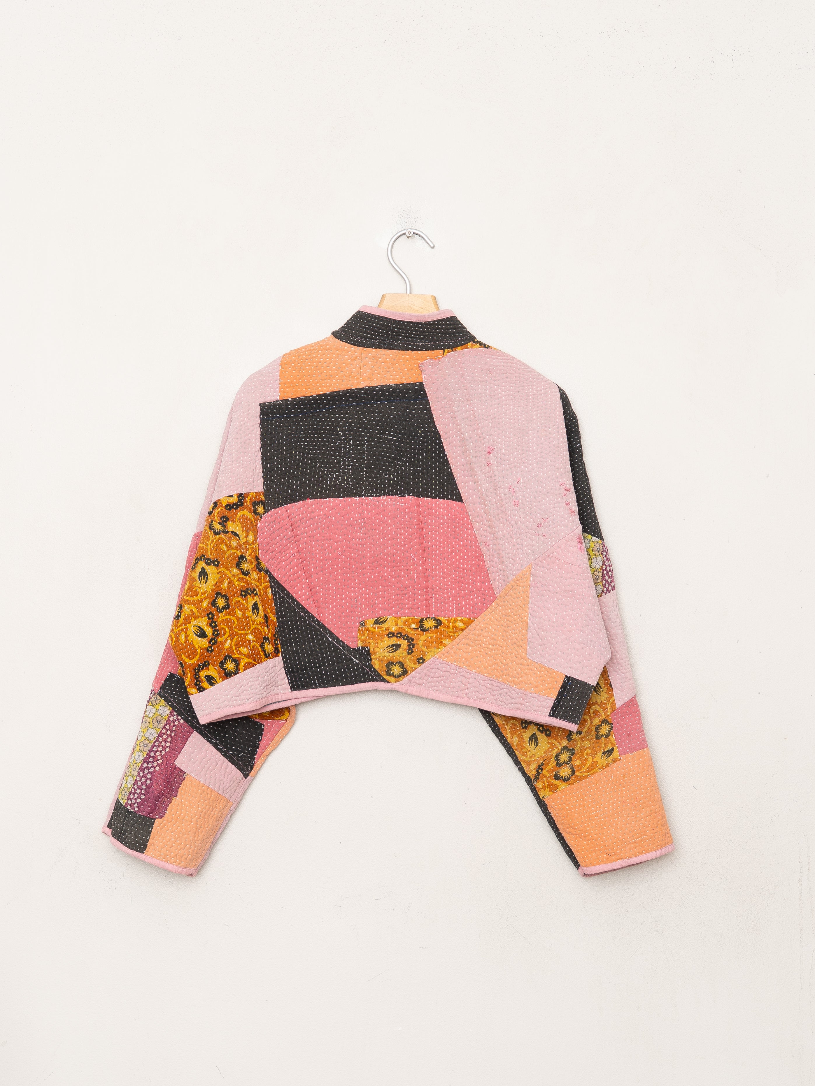 The Kaira Cropped Quilted Patchwork Kantha Jacket Wholesale