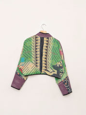 The Kaira Cropped Quilted Patchwork Kantha Jacket Wholesale