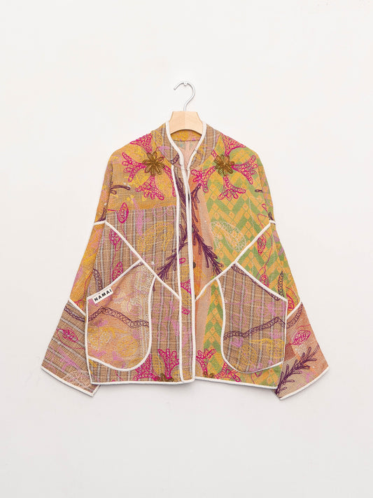 The Ladhiya Suzani Quilted Kantha Jacket