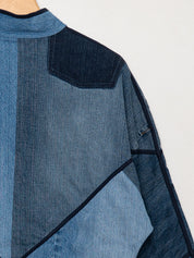 The Kaira Cropped Denim Jacket - Small - Wholesale