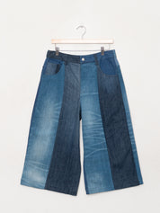 The Bindu Denim Bermuda Culotte Pant - Medium