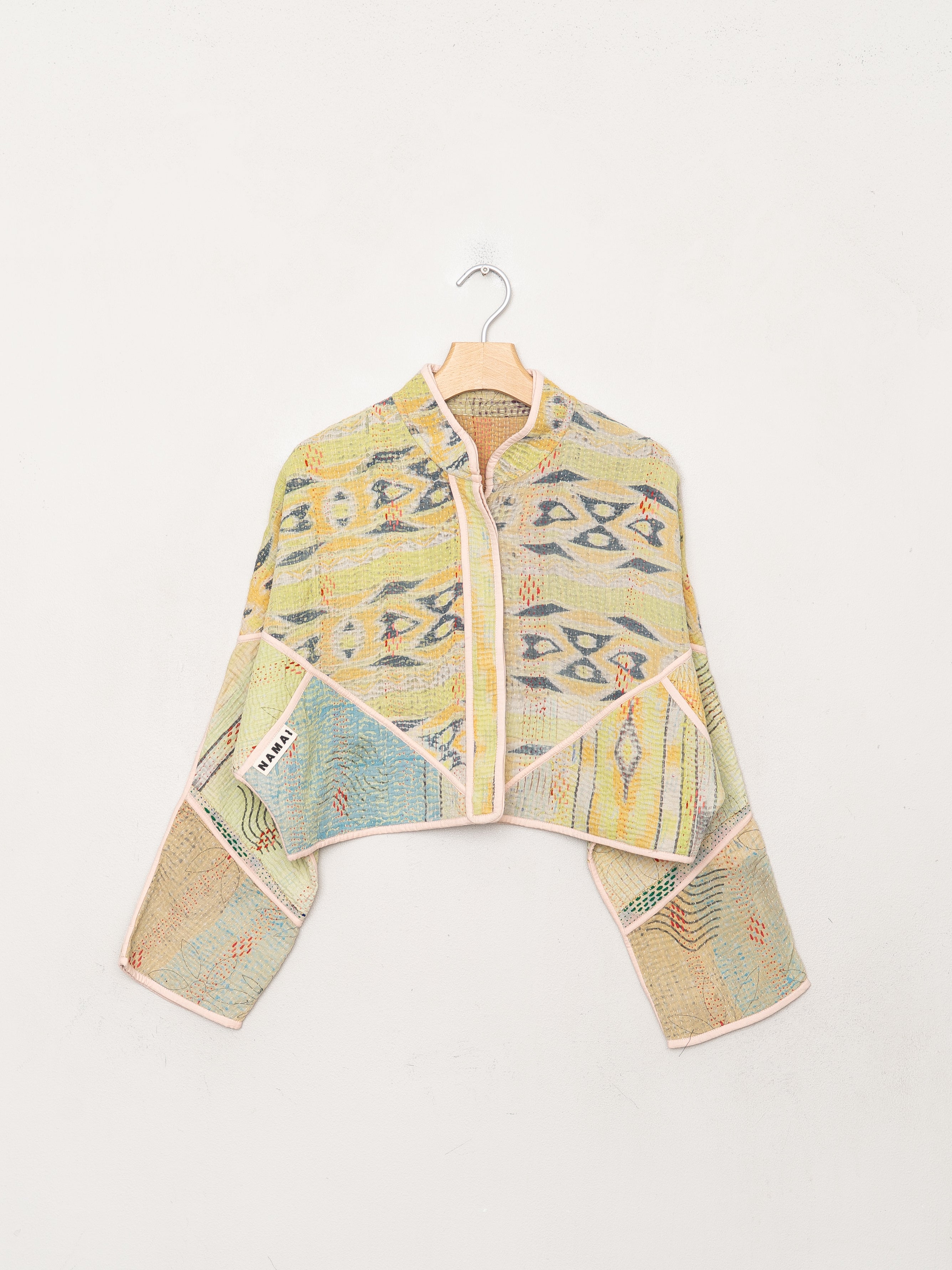 The Kaira Cropped Quilted Patchwork Kantha Jacket Wholesale