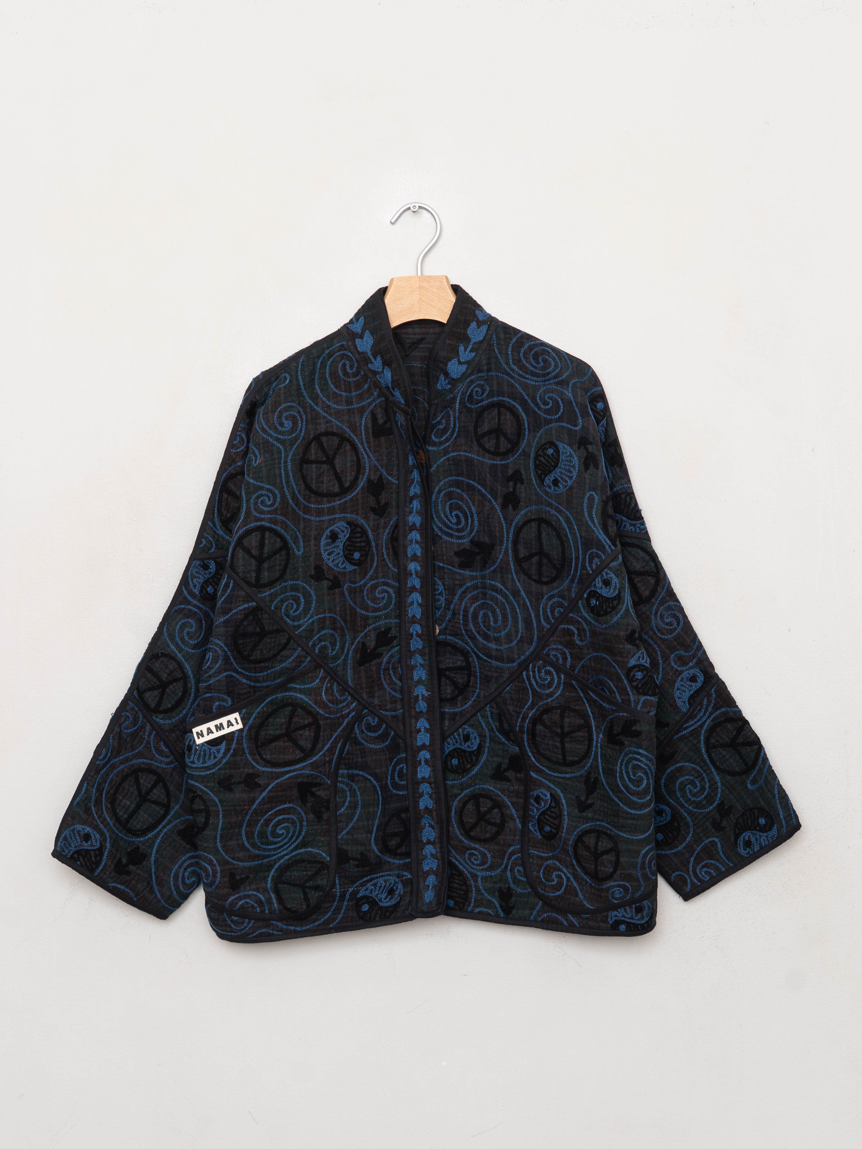 The Ladhiya Quilted Suzani Kantha Jacket
