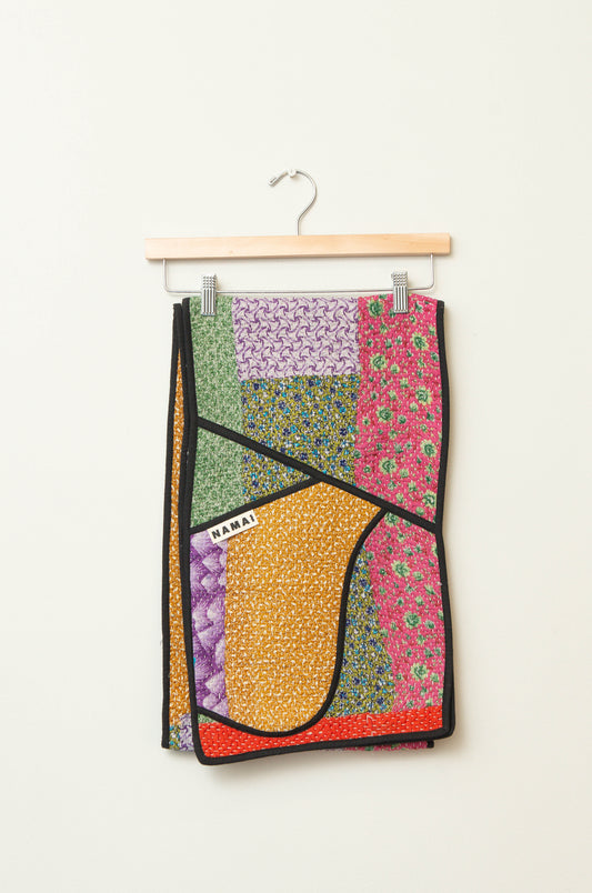 The Gopi Quilted Patchwork Kantha Pocket Scarf