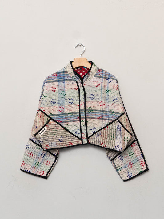 The Kaira Cropped Patchwork Jacket Wholesale