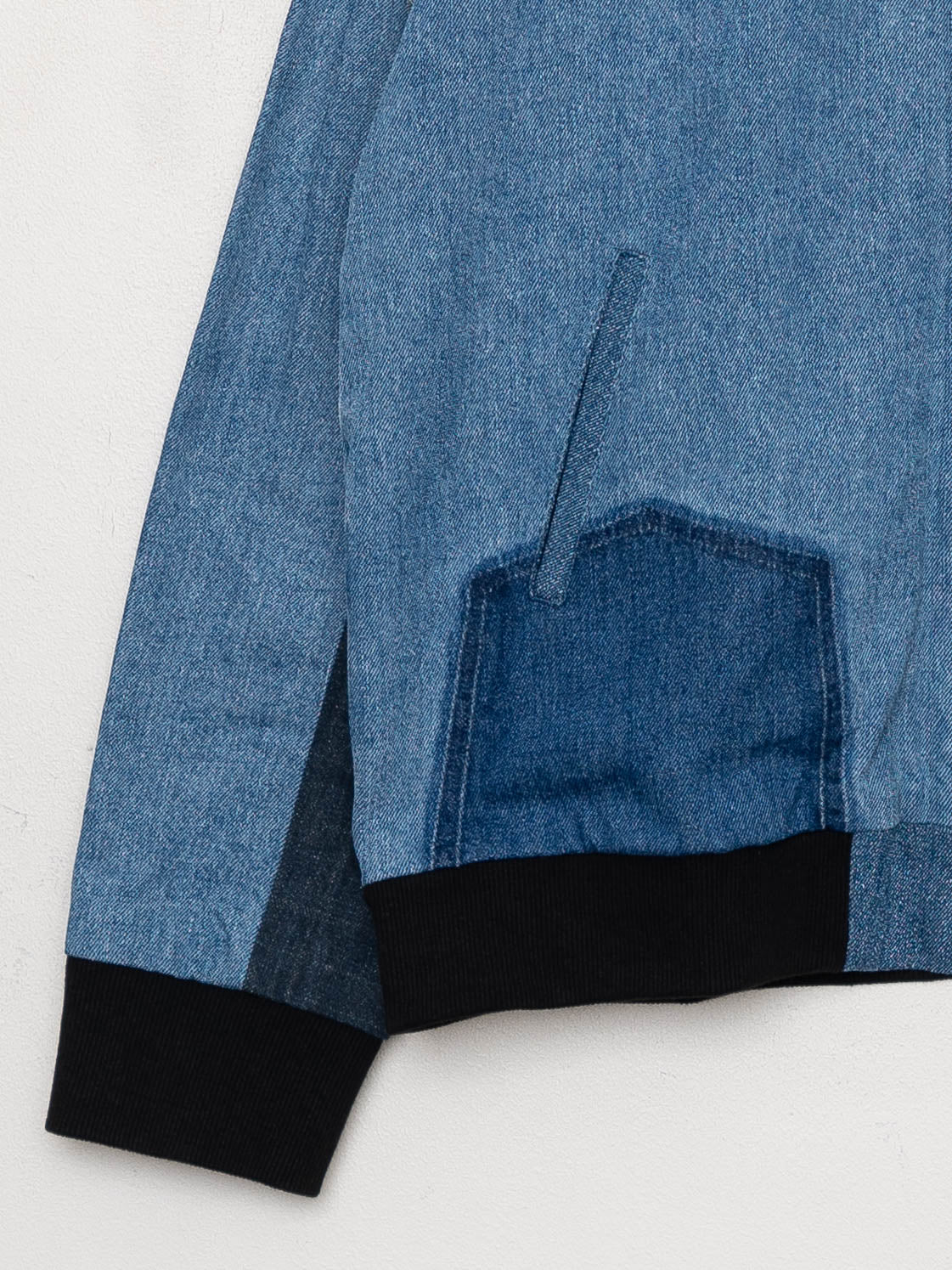 The Veda Denim Bomber Jacket - Large