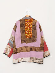The Narmada Quilted Patchwork Kantha Jacket
