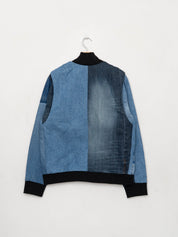The Veda Denim Bomber Jacket - Large