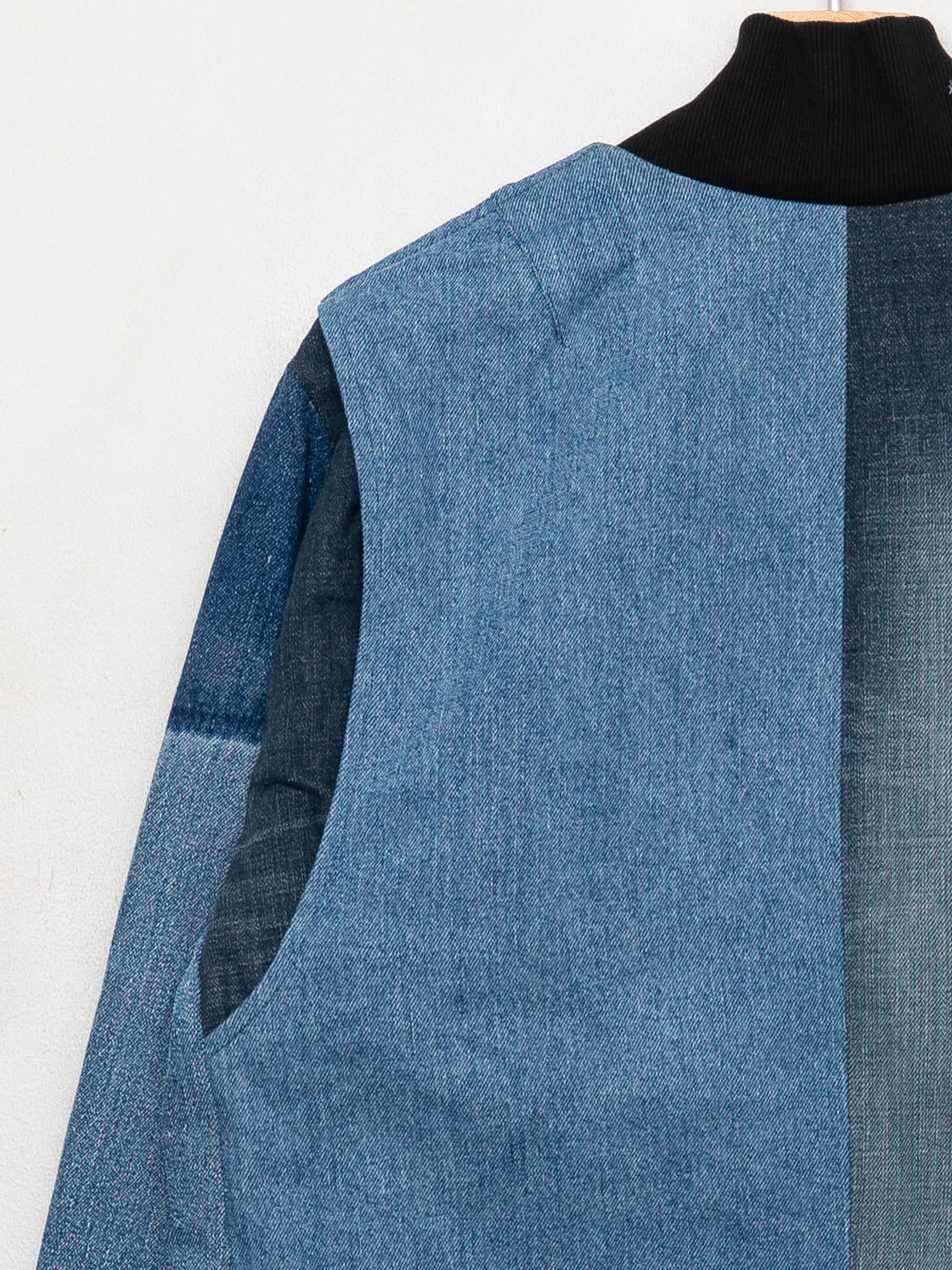The Veda Denim Bomber Jacket - Large