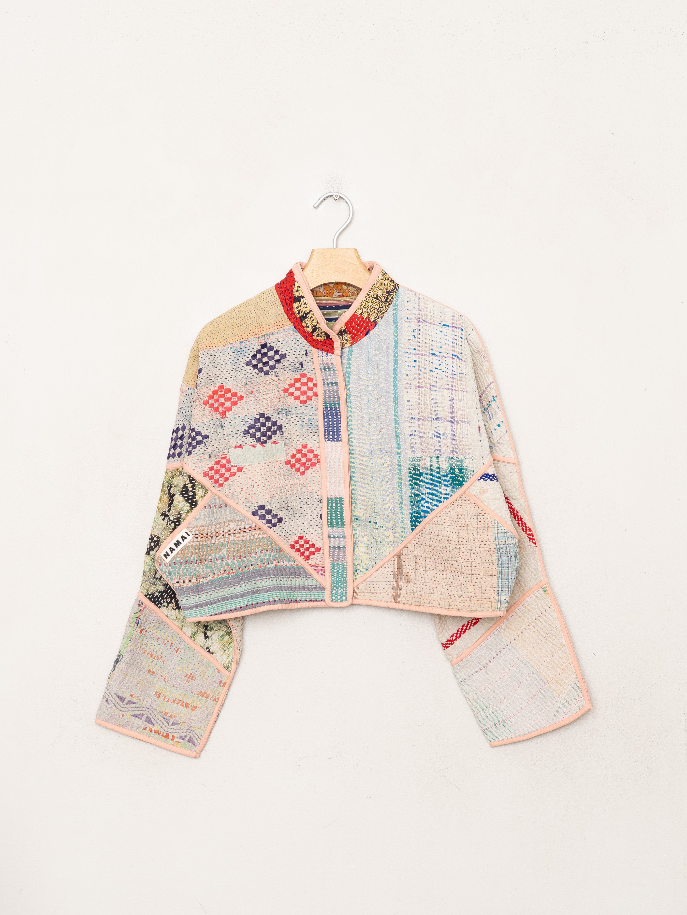 The Kaira Cropped Quilted Patchwork Kantha Jacket Wholesale