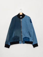 The Veda Denim Bomber Jacket - Large