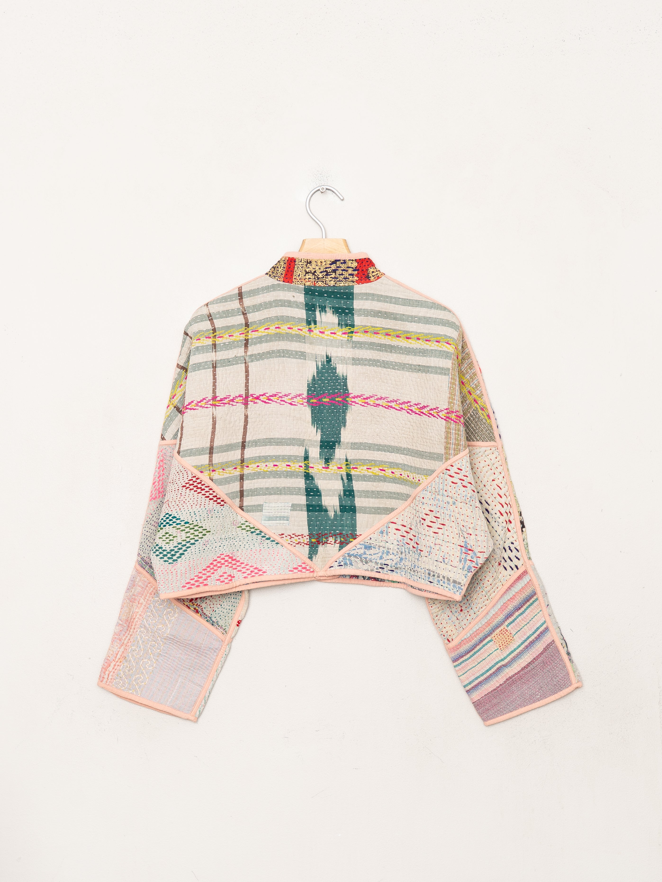 The Kaira Cropped Quilted Patchwork Kantha Jacket Wholesale