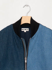 The Veda Denim Bomber Jacket - Large