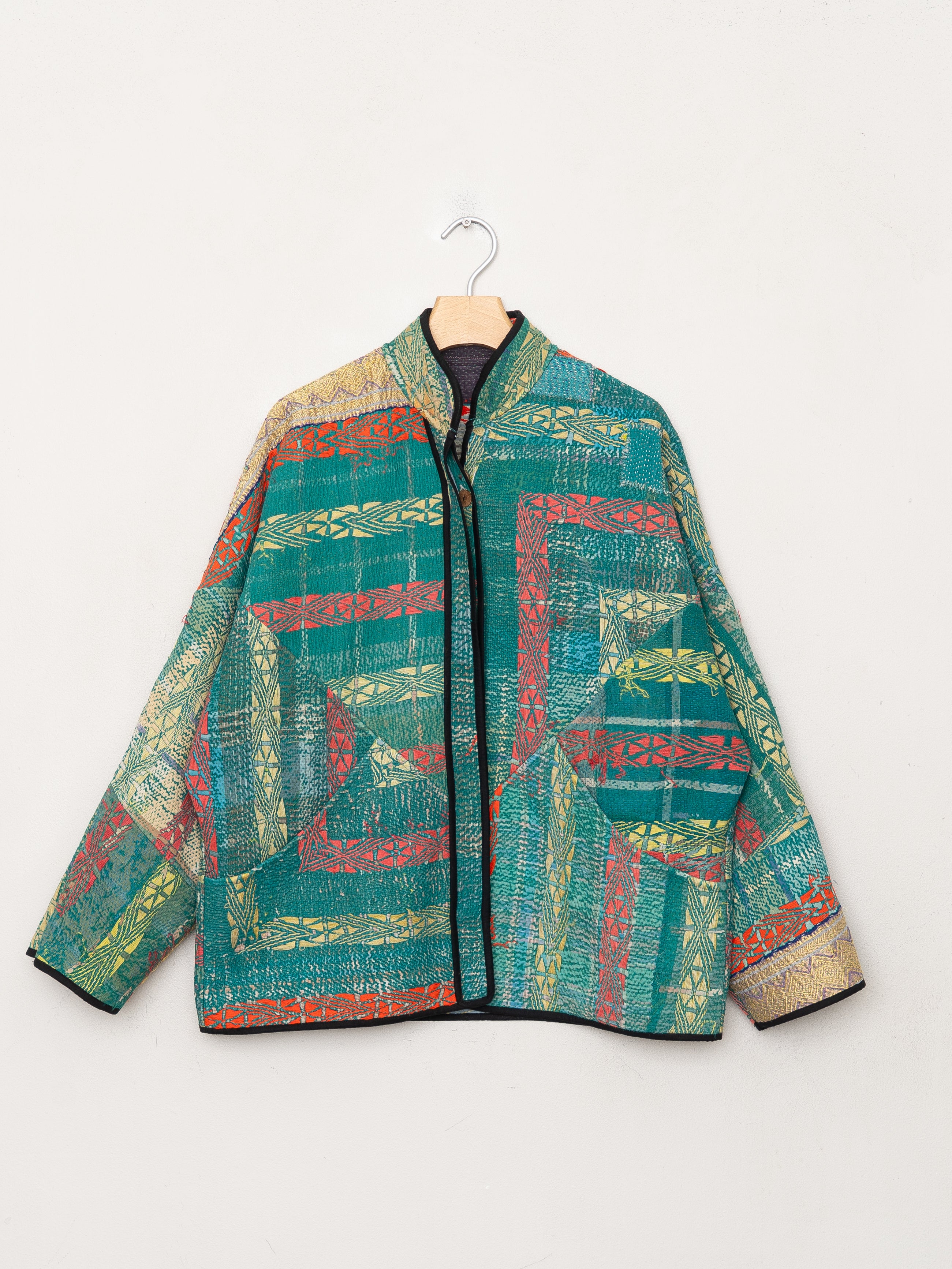 The Ladhiya Quilted Patchwork Kantha Jacket Wholesale