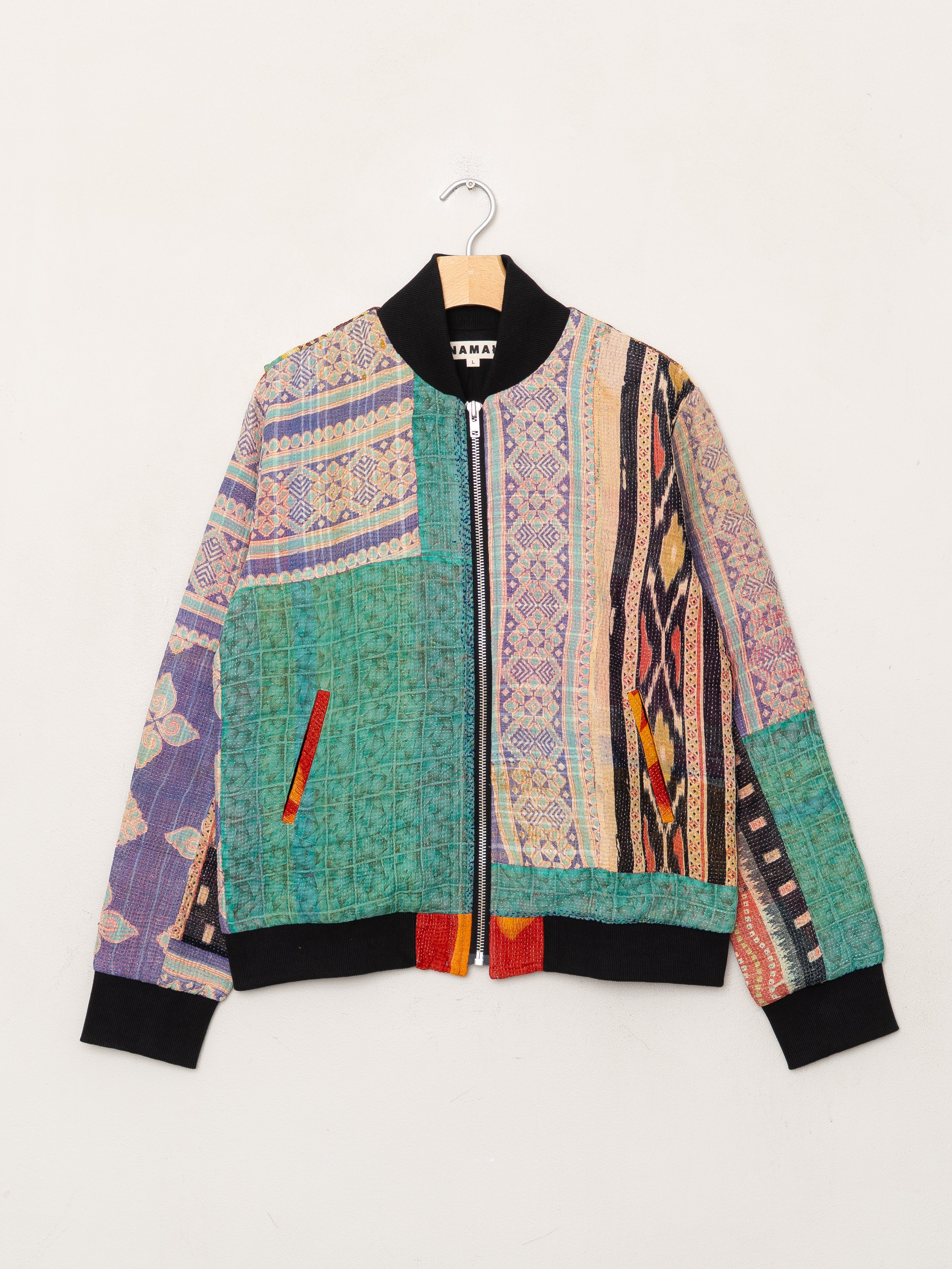 The Veda Quilted One-of-a-Kind Bomber Jacket - Large
