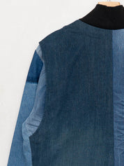 The Veda Denim Bomber Jacket - Large