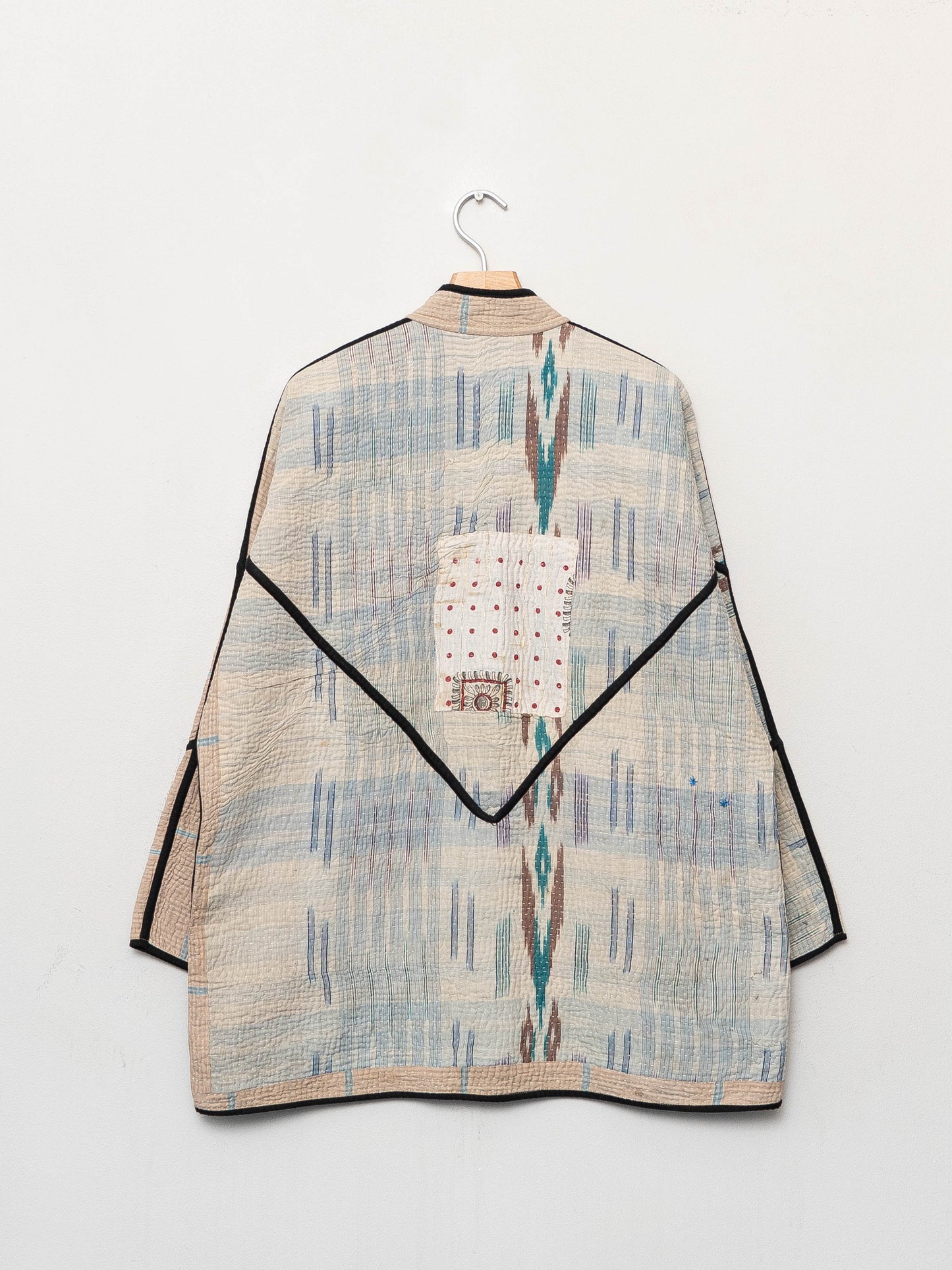 The Narmada Quilted Patchwork Kantha Jacket