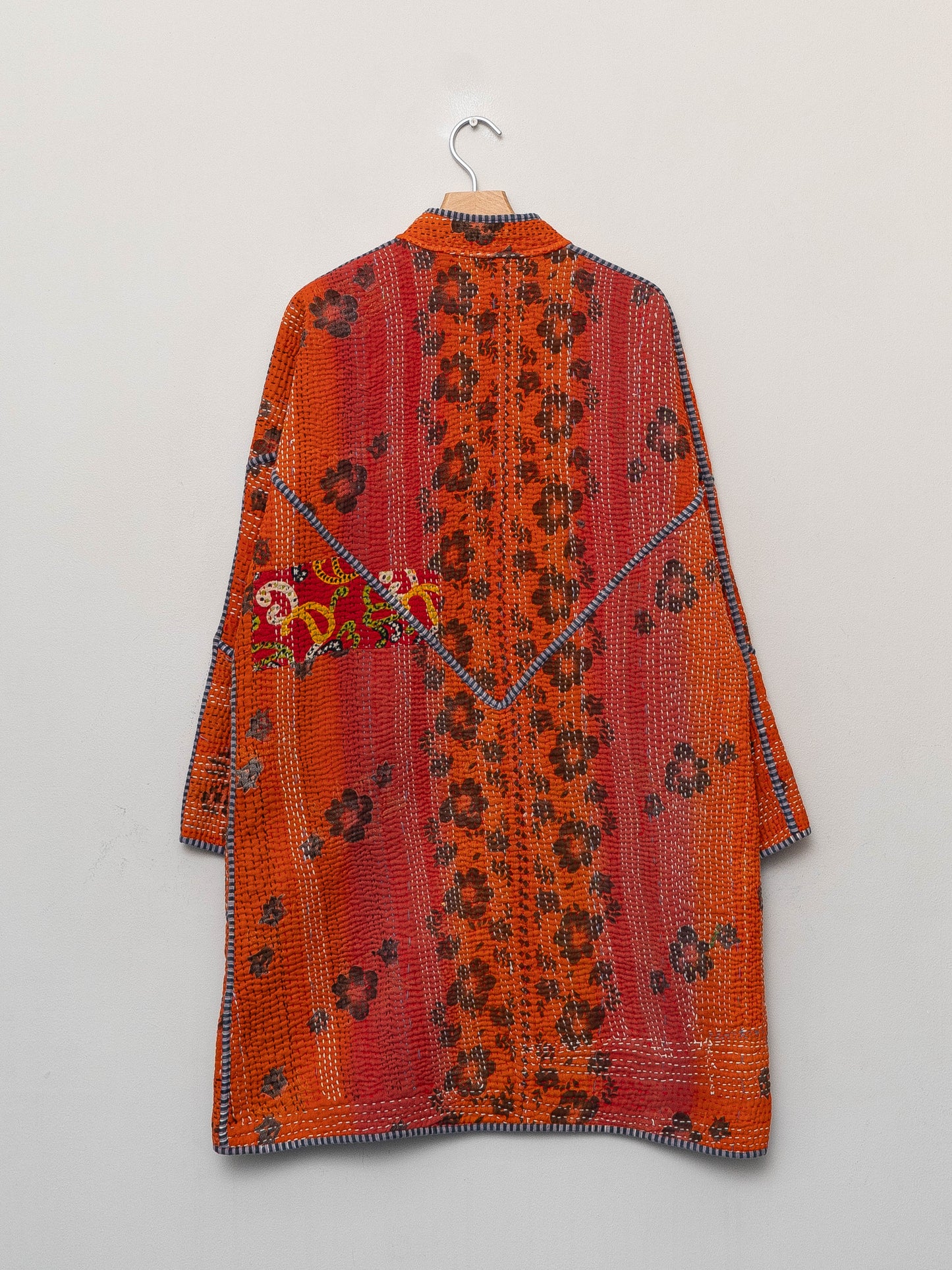 The Sai Quilted Patchwork Kantha Coat