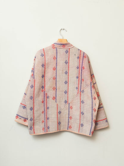 The Ladhiya Quilted Patchwork Kantha Jacket