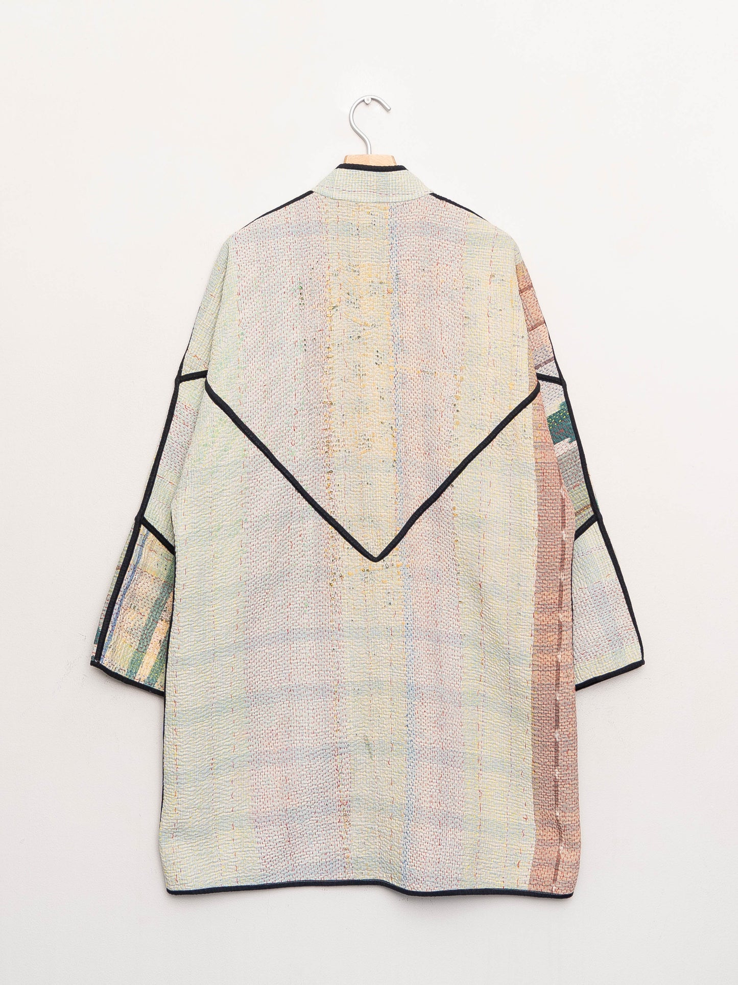 The Sai Quilted Patchwork Kantha Coat